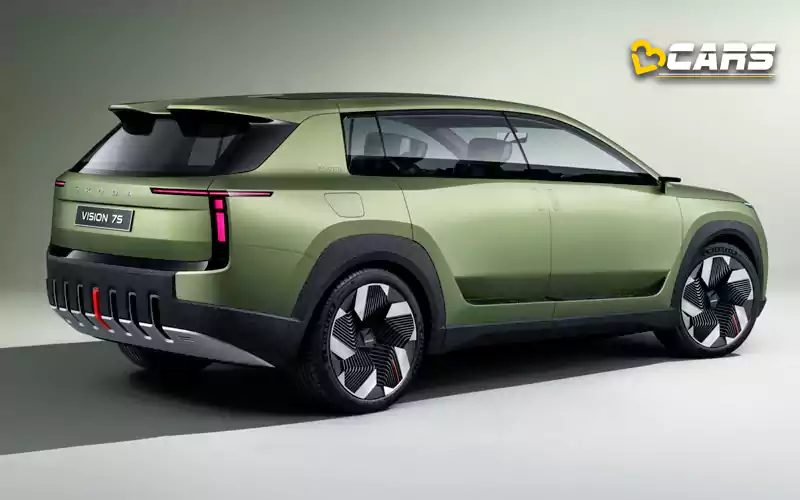 Skoda vision 7s electric suv revealed with 600km range